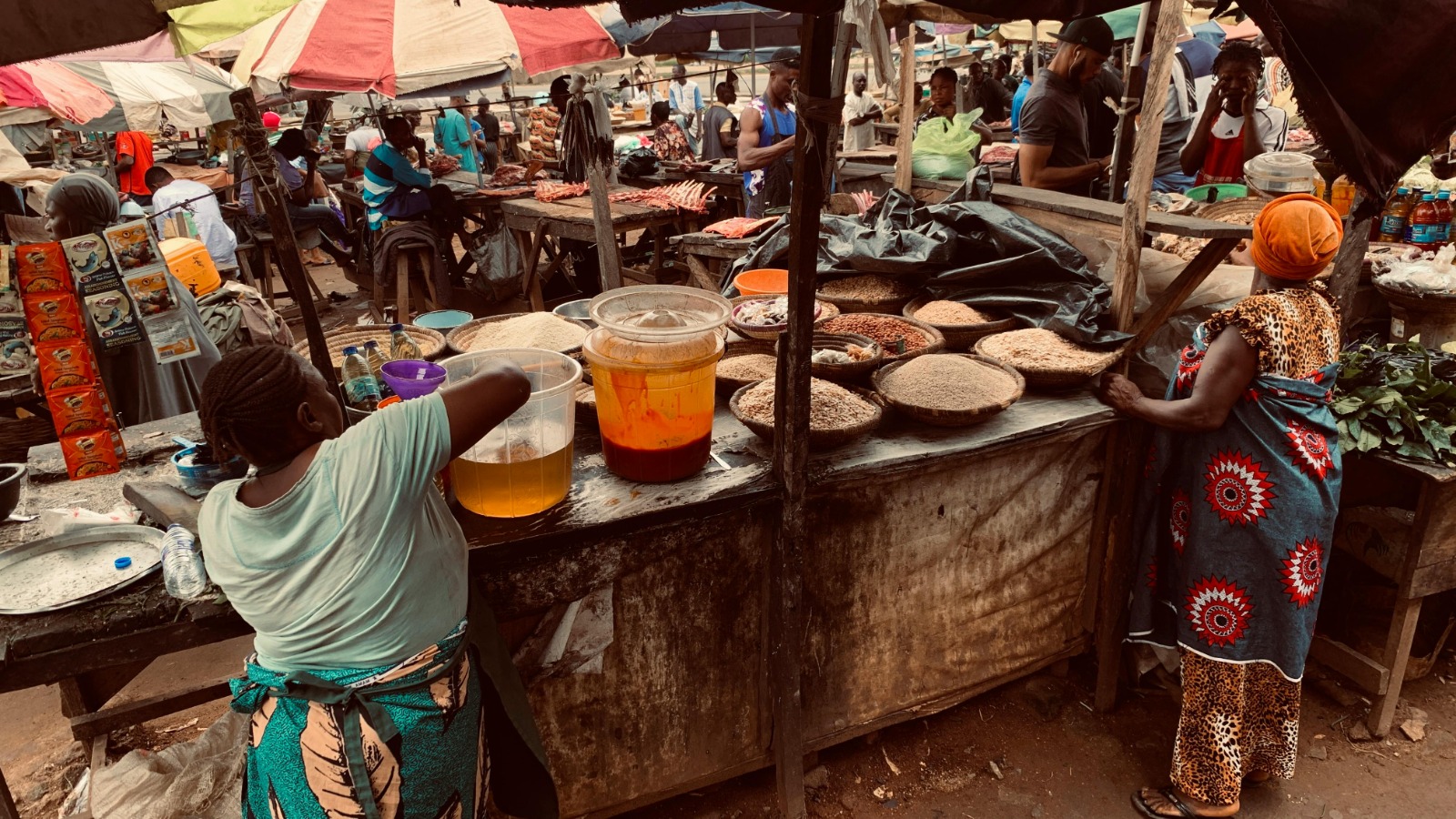 Open Air Small Scale Businesses in Douala Cameroon